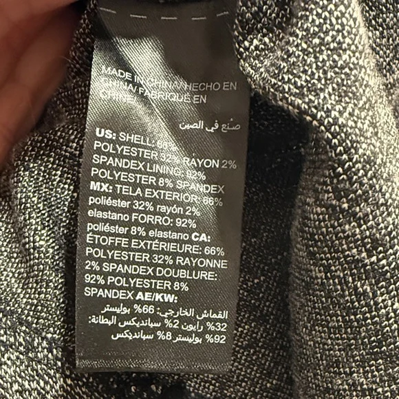 White House Black Market Charcoal Midi Dress - Picture 5 of 6